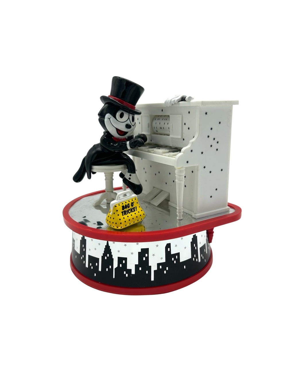 VTG Enesco Felix the Cat Music Box WORKING CONDITION Animatronic Vintage 1987